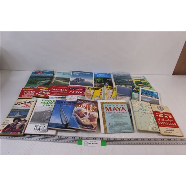 (20+) Road Maps for Canada & Arizona