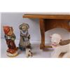 Image 2 : Wooden Towel Rack (20" Long), (7) Ceramic Figurines: Sheep, Dog, Kids
