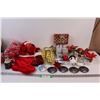 Image 1 : Christmas Lot: Clifford the Big Red Dog Stocking, (6) Bags of Ornaments, Christmas Mug and Bowls Set