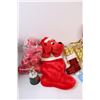 Image 2 : Christmas Lot: Clifford the Big Red Dog Stocking, (6) Bags of Ornaments, Christmas Mug and Bowls Set