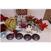 Image 4 : Christmas Lot: Clifford the Big Red Dog Stocking, (6) Bags of Ornaments, Christmas Mug and Bowls Set