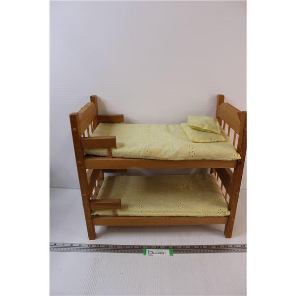Doll Wooden Bunk Bed