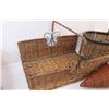 Image 2 : (3) Wicker Baskets Various Sizes
