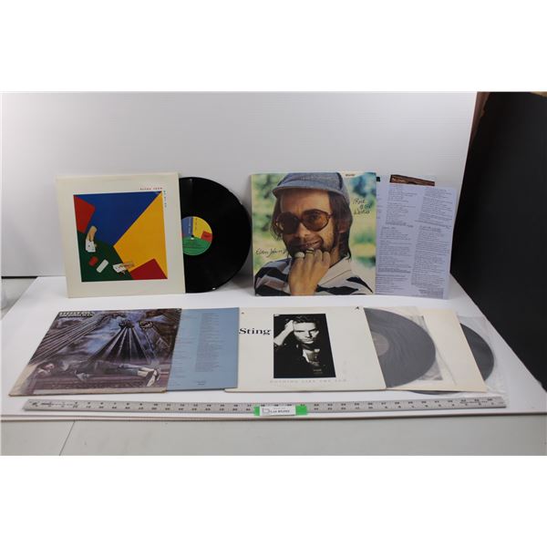 (4) Vinyl Records - "Elton John : 21 AT 33", "Elton John " Rock Of The Wishes", "Steely Dan : The Ro