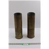 Image 1 : (2) 105mm M14 Brass Shell Casings