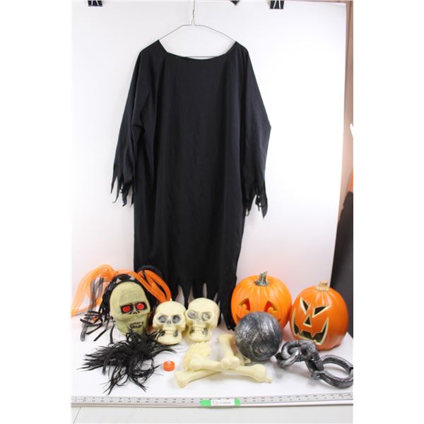 Various Halloween Decor./Costume