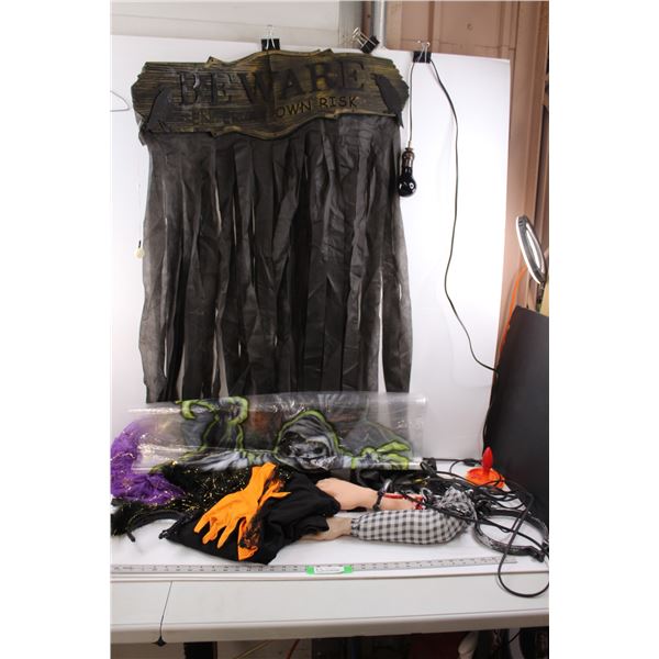 Various Halloween Decor./Costume, Lights