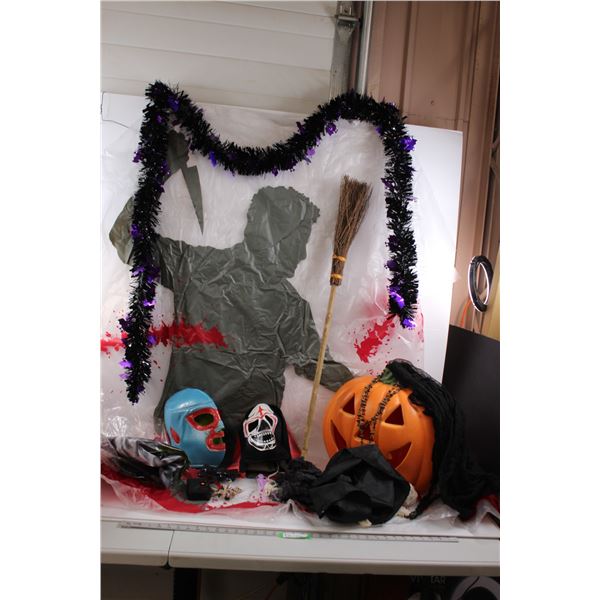 Various Halloween Decor./Costume