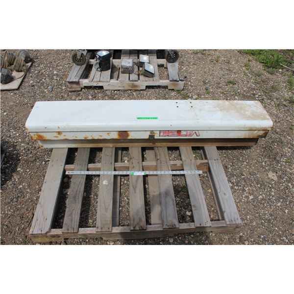 **Delta Box Rail Mount Treck Tool Box - Dimensions In Pictures (No Key Found w/Item)