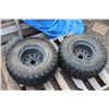 Image 6 : **(2) ATV/UTV Rims w/350 Mag Off Road 25x10.00-12 NHS Tires