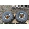 Image 5 : **(2) Utility Rims/Axles/Hubs w/Titan Multi-Trac C/S 20x10.00-8 NHS Tires
