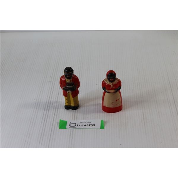Black Americana Salt and Pepper Shakers