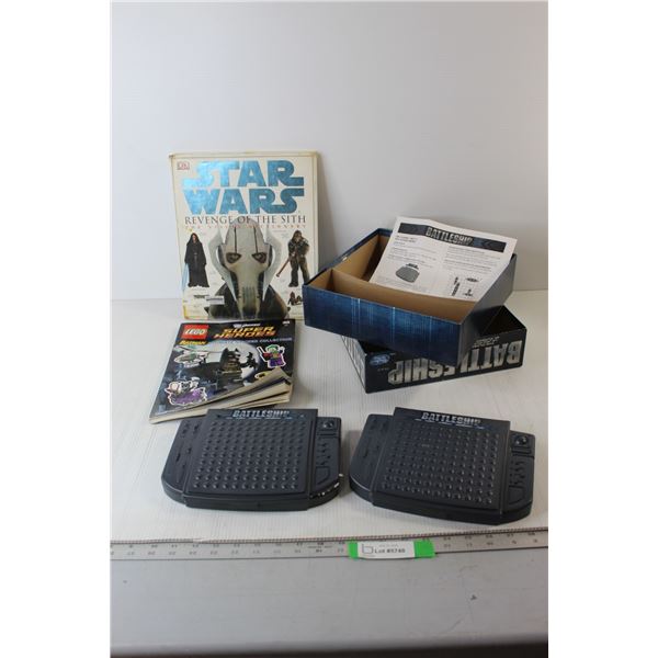 Star Wars Book, Batman Sticker Book, Battleship Board Game