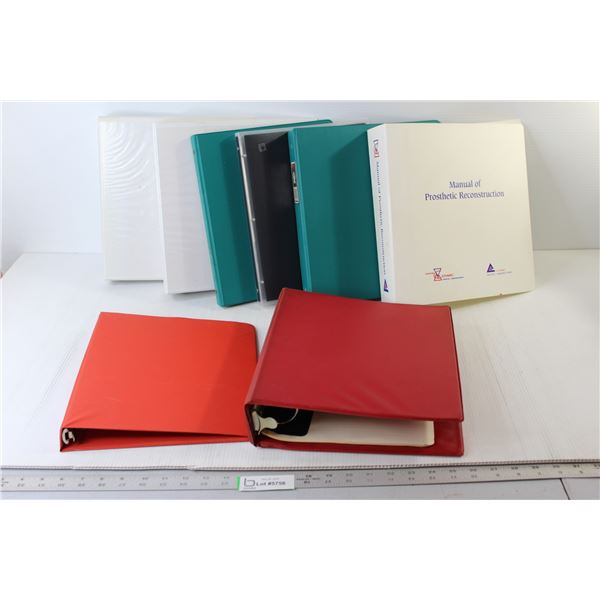 (8) Hard Covered Binders