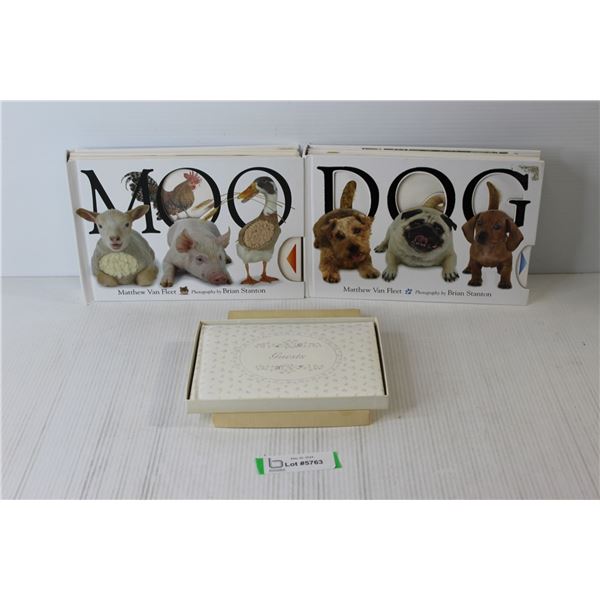 (2) Animal Childrens Books, Wedding Guest Book