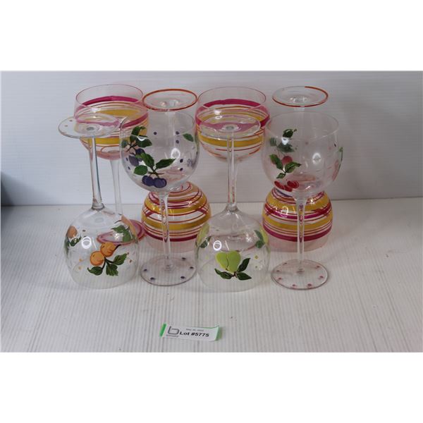 (8) Wine Glasses