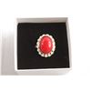 Image 2 : Sterling Silver Carnelian Ring - Size 6