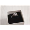 Image 2 : (2) Silver Zircon Rings - Size 8.75