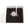 Image 2 : Sterling Silver Opal and Cubic Zirconia Ring - Size 6.75