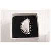 Image 2 : Sterling Silver Dendritic Opal Ring - Size 7.75