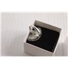 Image 3 : Sterling Silver Dendritic Opal Ring - Size 7.75