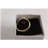 Image 3 : Gold Tone Men's Zircon Ring - Size 10