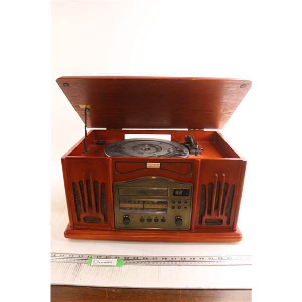 Curtis AM/FM CD/Record Player - Consignor Says, "Only AM/FM works 100%"