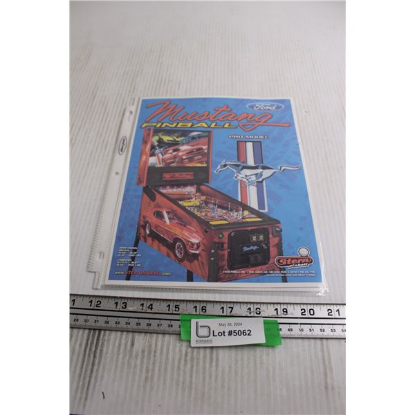 (4) Pages Pinball Flyers