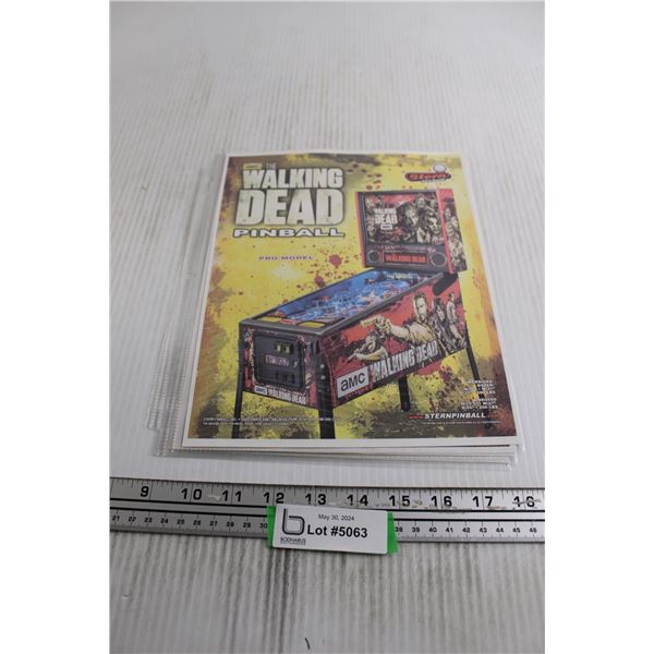 (4) Pages Pinball Flyers