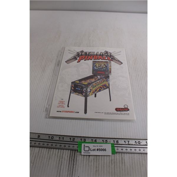 (4) Pages Pinball Flyers