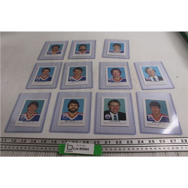 (11) 1980s Red Rooster Cards - Fuhr, Gretzky, Kurri