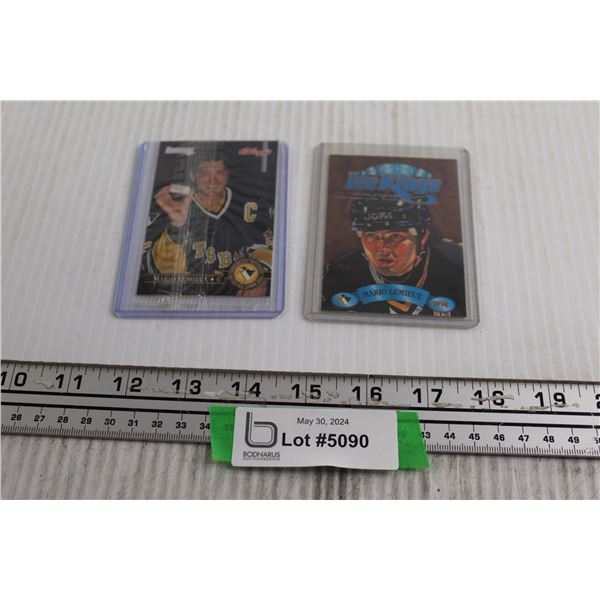 (2) Mario Lemieux Limited Hockey Cards