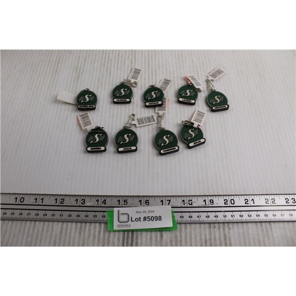 (9) Named Roughrider Keychains