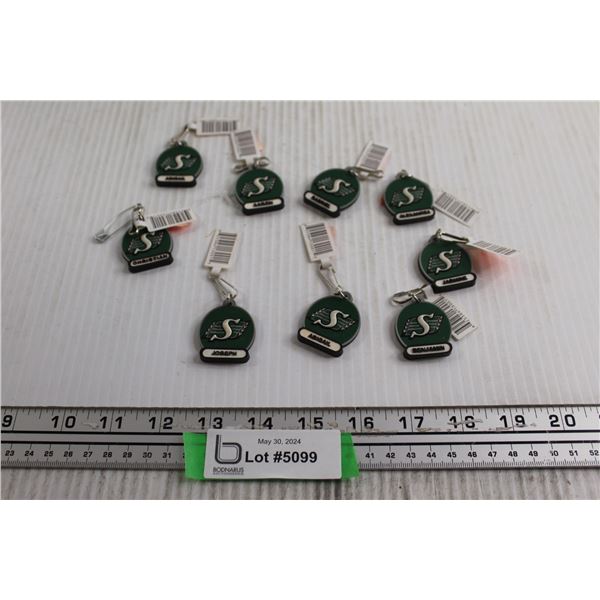 (9) Named Roughrider Keychains