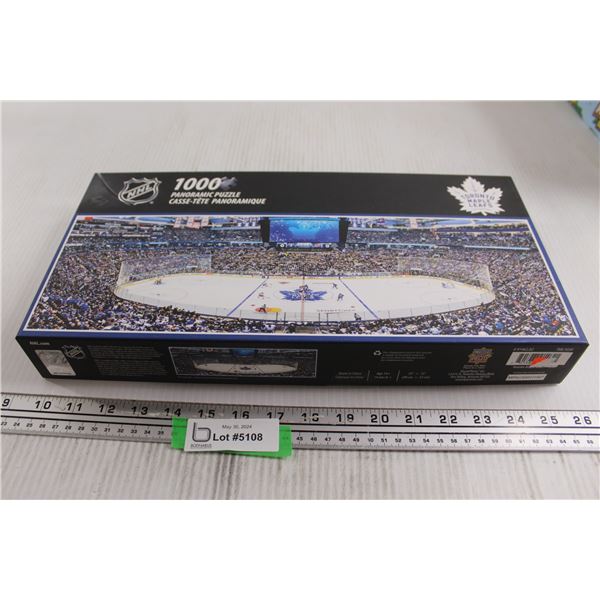 NHL Toronto Maple Leafs 1000-Piece Panoramic Puzzle - Sealed