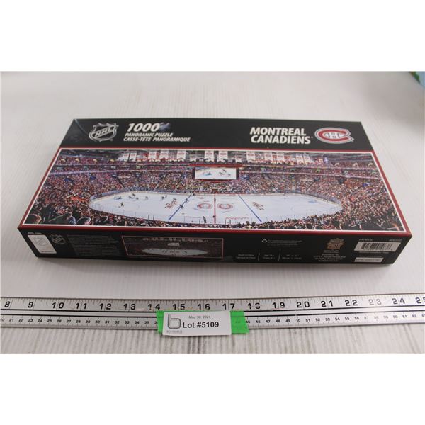 NHL Montreal Canadiens 1000-Piece Panoramic Puzzle - Sealed