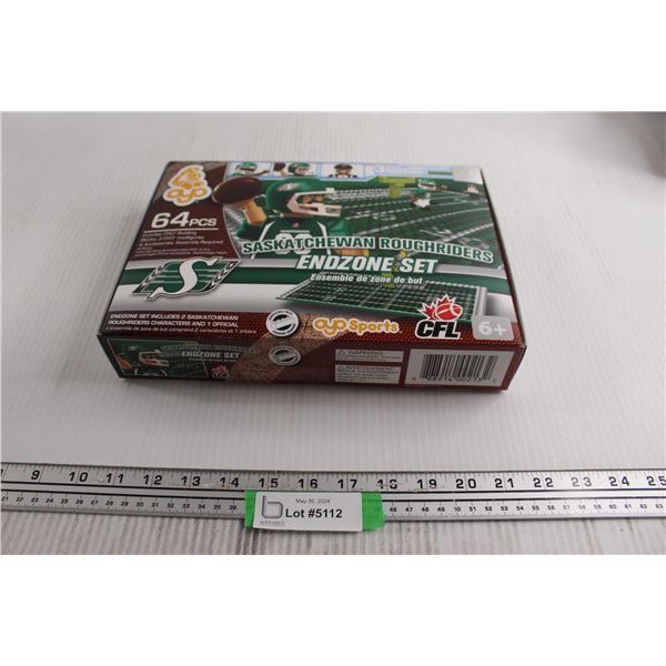 Ayo Saskatchewan Roughrider Endzone Lego-esque Set - Sealed