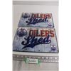 Image 1 : (2) Edmonton Oilers Shed Signs - 12" x 8"
