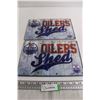 Image 1 : (2) Edmonton Oilers Shed Signs - 12" x 8"