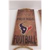Image 2 : (4) Houston Texans Wooden Placards - 6" x 12"