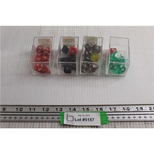 (4) Boxes of Dungeons and Dragons Dice Sets
