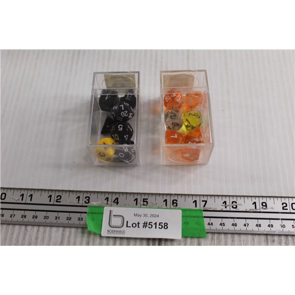 (2) Boxes of Dungeons and Dragons Dice Sets