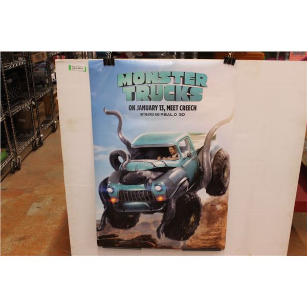 Monster Trucks Movie Poster - 27" x 40"