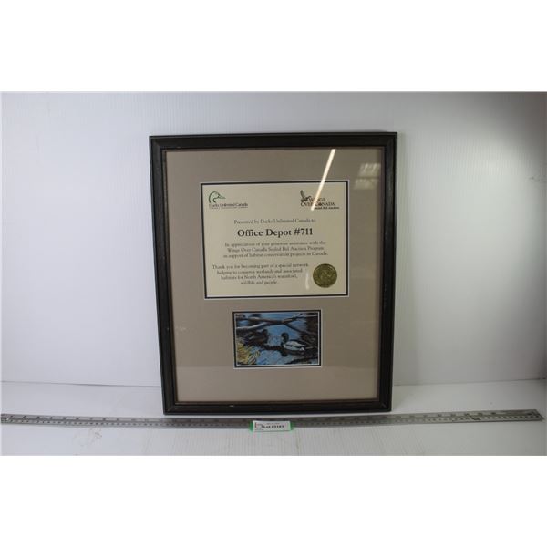 Presented by Ducks Unlimited Canada - Office Depot #711 for Wings Over Canada Presentation (20" x 16
