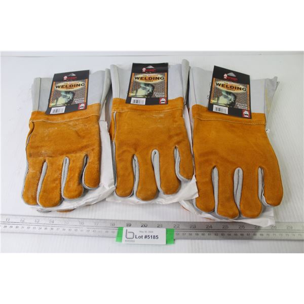 (3) Pair of The Watson Welding Gloves (size L)