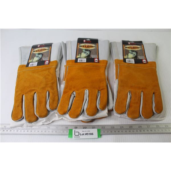 (3) Pair of The Watson Welding Gloves (size L)