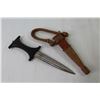 Image 2 : (3) Daggers w/Wooden Handles & Sheaths (1 is rusty)