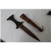 Image 3 : (3) Daggers w/Wooden Handles & Sheaths (1 is rusty)