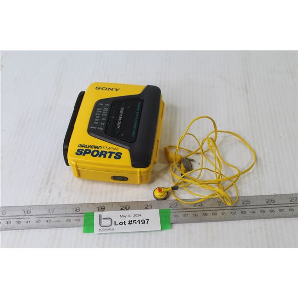 Sony Walkman w/Ear Phones (untested)