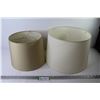 Image 1 : (2) Lamp Shades (white & off white)